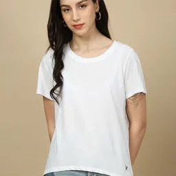 PYNK Round Neck Pure Cotton T-Shirt-picture-15