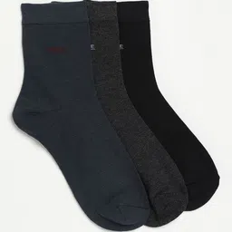 Camey Men Pack Of 3 Assorted Cotton Ankle Socks-picture-10