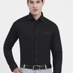 JADE BLUE Men Slim Fit Solid Spread Collar Cotton Formal Shirt-image-53