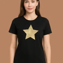 MASTI TEES Women Printed Cotton Round Neck Tshirt-picture-28