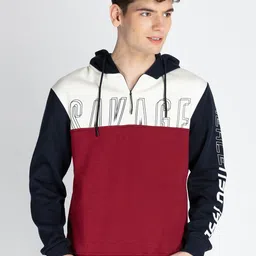 Status Quo Men Colourblocked Hooded Sweatshirt-image-36