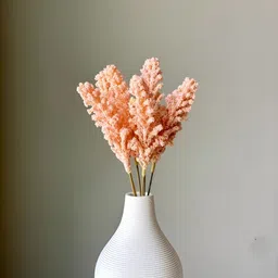 Mason Home Peach-Coloured & Brown Wheat Ear Artificial Flower-25