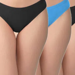 EMBATA Pack of 3 Women Mid-Rise Cotton Bikini Briefs-picture-48