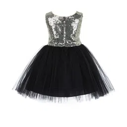 Shahina Fashion Girls Sequined Net Party Dress-picture-2