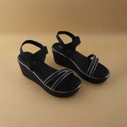 Ozuri 13619 Embellished Smart-Casuals Wedge Heel Sandals-picture-48