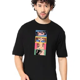 KAIDO Graphic Printed Drop-Shoulder Sleeves Oversized Cotton T-shirt-picture-7