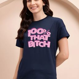SZN Women Typography Printed T-shirt-picture-19