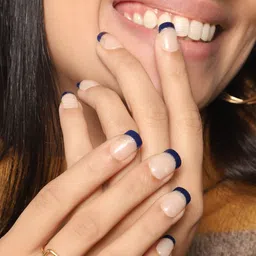 LICK Set Of 30 Reusable Artificial Press On Nails - Cobalt Blue-15