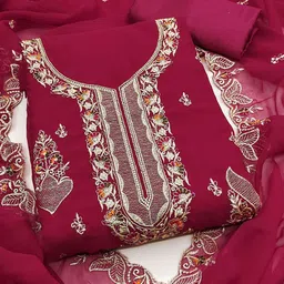 HMP Fashion Embroidered Unstitched Dress Material-image-58