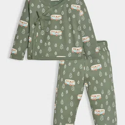 MiArcus Kids Graphic Printed T-shirt With Pyjamas-94