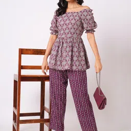 Selvia Printed Top With Trousers Co-Ords-picture-51
