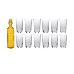 SOMIL Yellow Glass Airtight Can Bottle-picture-16