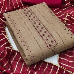 Rangtulika Ethnics Embroidered Unstitched Dress Material-picture-40