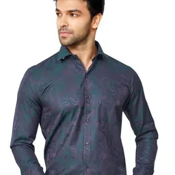 ATLANCE Floral Printed Pure Cotton Formal Shirt-image-42