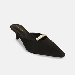 DROP BOLD Embellished Kitten Sandals-34