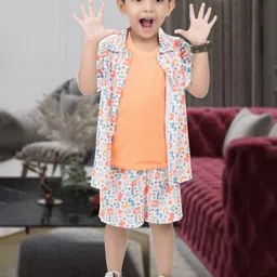 NEW GEN Boys Printed T-shirt and Shirt with Shorts-image-76