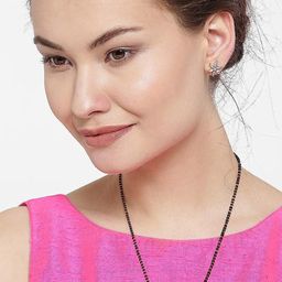 Shayna Black Gold-Plated Mangalsutra Set-image-43