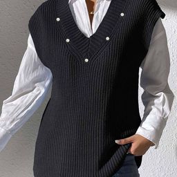 bebe Women Crop Sweater Vest-image-19