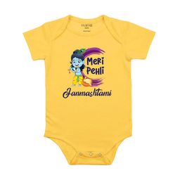 FFLIRTYGO Infants Janmashtami Printed Cotton Envelope Neck Bodysuit-image-49