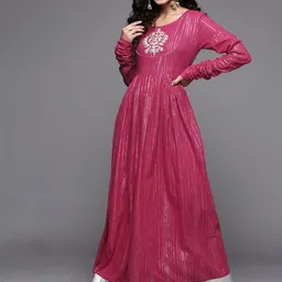 Varanga Ethnic Embroiderd Maxi Dress-14