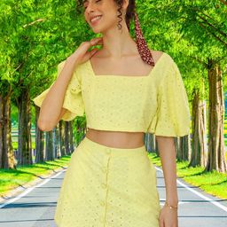 DressBerry Pure Cotton Top With Shorts Co-Ords-image-66