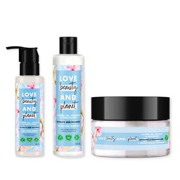 Love Beauty & Planet Set of Hydrate Nourish Shampoo + Leave-In Treatment + Hair Mask-29
