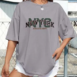 Moda Rapido Women Typography Printed T-shirt-picture-29