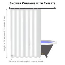 ArtzFolio Teal Green Printed Waterproof Shower Curtain image 2