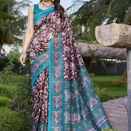 KALINI Maroon NA Art Silk Sarees-picture-13
