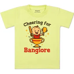 arvesa Cheering For Bangalore Printed Kids Tshirt-picture-21