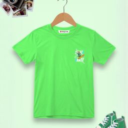 Dagcros Boys Green Printed Slim Fit T-shirt-image-68