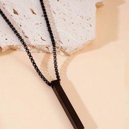 Designs & You Stainless Steel Silver-Plated Square Pendants With Chains-picture-18