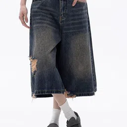 StyleCast x Revolte Women Regular Fit Mid-Rise Mildly Distressed Heavy Fade Jeans-picture-46