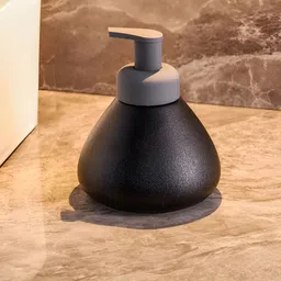 UMAI Black & Grey Solid Ceramic Soap Dispenser-8