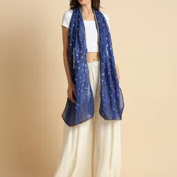 Dupatta Bazaar Women Bandhini Stole with lace-58