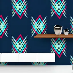 ArtzFolio Printed UV-Resistant Anti-Bacterial Abstract Boho Chevron Peel & Stick Wallpaper-image-49