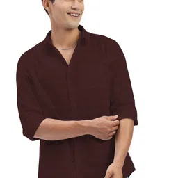 SHOWOFF Striped Standard Slim Fit Cotton Casual Shirt-image-98