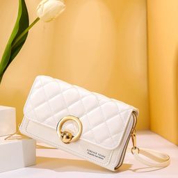 Diva Dale PU Structured Sling Bag with Bow Detail-3