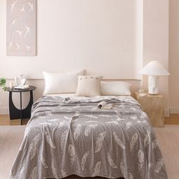 JC HOME Grey AC Room 233 GSM Double Bed Quilt-image-71