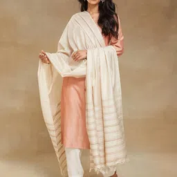 Fabindia Striped Tasselled Border Dupatta-picture-10