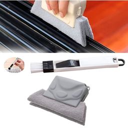 upkaranwale Unisex Set Of 2 Window Groove Frame Cleaning Brush & Dust Cleaning Brush-2