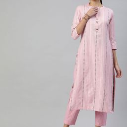 KALINI Women Regular Thread Work Kurta with Trousers-picture-58
