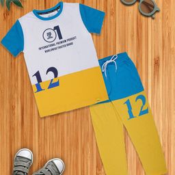 YALZZ Boys Printed T-shirt with Trousers-image-120