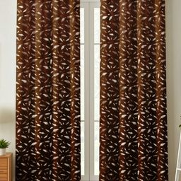 RIDHAAN Unisex Brown Curtains and Sheers-image-38
