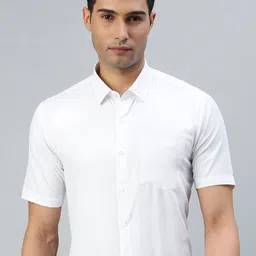 Ramraj Men Classic Spread Collar Solid Cotton Formal Shirt-image-62