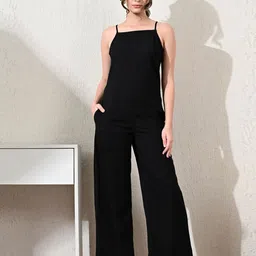 Fuchsia Women Sleeveless Basic Jumpsuit-picture-43