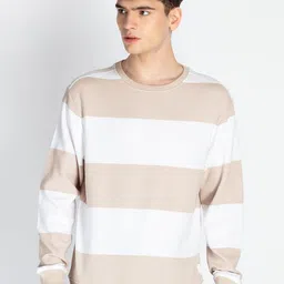 Status Quo Men Striped Hooded Sweatshirt-image-29