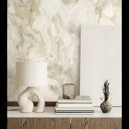 Fedora Wallpapers Grey & Beige 3D PrintedWaterproof PVC Wallpaper-image-80