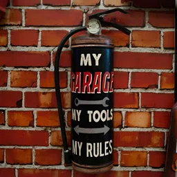 eazy wagon Black & Red Prop Extinguisher - My Garage Wall Hangings-image-86