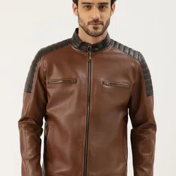 Leather Retail Men Biker Jacket-53